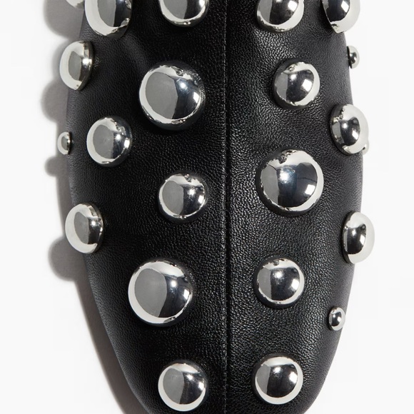 H&M Black Studded Ankle Boots - Picture 3 of 3